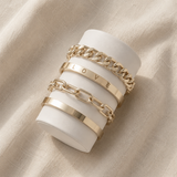Conjunto romântico de pulseiras – Amor eterno