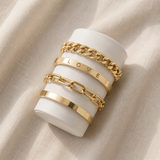 Conjunto romântico de pulseiras – Amor eterno