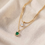 Colar elegante em dourado Tirena Valeure