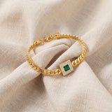 Pulseira dourada elegante Tirena Valeure