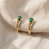 Brincos de dourado elegantes Amara Lavigne