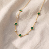 Colar elegante Amelisse Glenwyn | Dourado