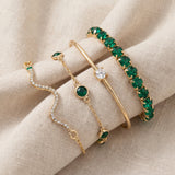 Conjunto de Pulseira Sorina Feldwyn | Elegância Dourada