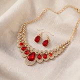 Conjunto elegante de joias Maevina Crimselle | Dourado