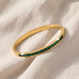 Pulseira elegante Celeste Viride | Dourada