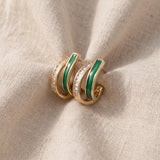 Brincos de dourado Chloé Feuillage