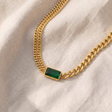 Colar dourado elegante Elodie Veyrac