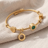 Pulseira dourada elegante Emerence Rousseau