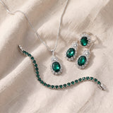 Conjunto de joias elegante Seloria Grevalyn | Prateado
