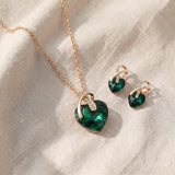 Conjunto elegante de joias douradas Selena Marisse