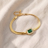 Pulseira dourada elegante Orielle Verdaska