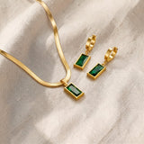 Conjunto elegante de joias douradas Iselotte Verdain