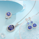 Conjunto azul elegante Aurielle Solwyn | Ouro branco