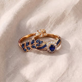 Conjunto de anéis dourados Avelisse Moraziel