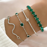 Conjunto de Pulseira Sorina Feldwyn | Elegância Dourada