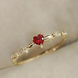 Anel Coralyn Amoura | Anel dourado elegante