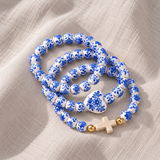 Conjunto de 3 Pulseiras Azulejo