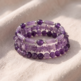 Conjunto elegante de pulseiras de contas vintage
