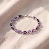 Pulseira brilhante adornada com rebuçados de cristal