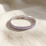 Pulseira elegante em prata com elos quadrados modernos