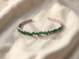 Pulseira Elegância Esmeralda – luxuosa com estilo