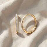 Brincos pavé elegantes
